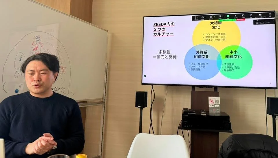 ZESDA新年会でのプレゼンテーション