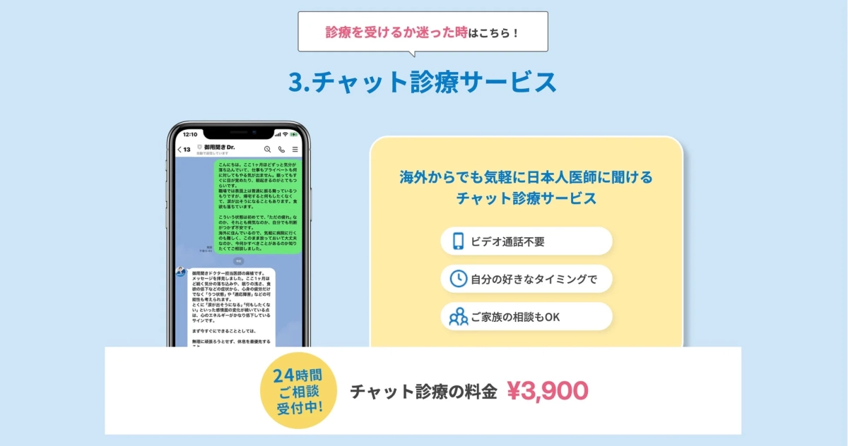 チャット診療サービス