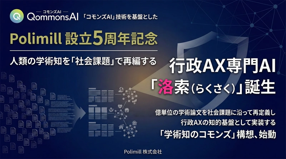 行政AX専門AI「洛索(らくさく)」誕生