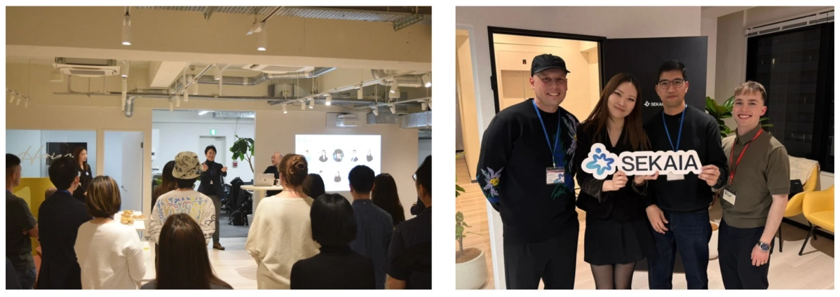イベントの様子とSEKAIAのサイン