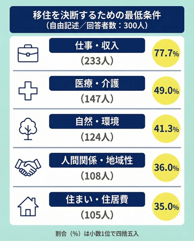 移住を決断するための最低条件